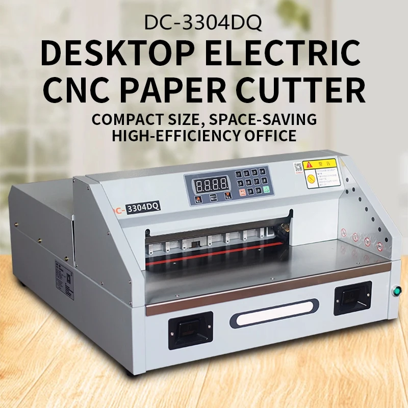 

DC-3304DQ Desktop Electric Paper Cutter Business Cards, Bids, Text Documents, Paper, Brochures Thick-Layer Paper (Customized)