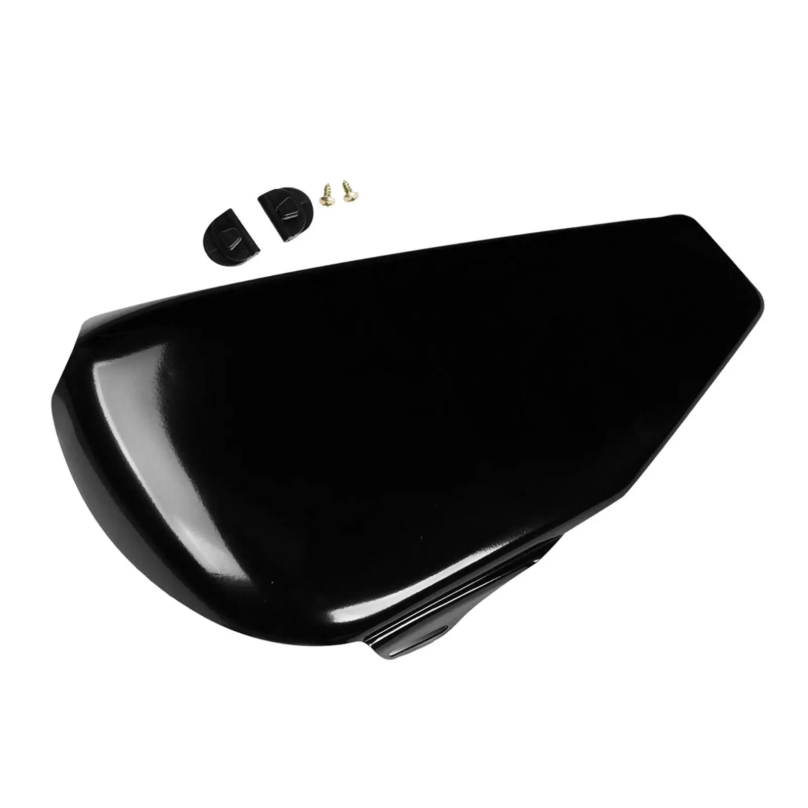 

Black Iron Left Battery Protector Cover Motercycle Replacement Fitting Set for Harley Sportster 883 1200