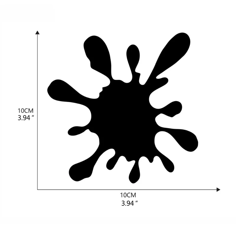 10X10cm كبير قطرة الماء شكل ملصق جسم السيارة ملصق السيارات نافذة الوفير الباب الديكور سيارة التصميم ملصق قطرة الشحن