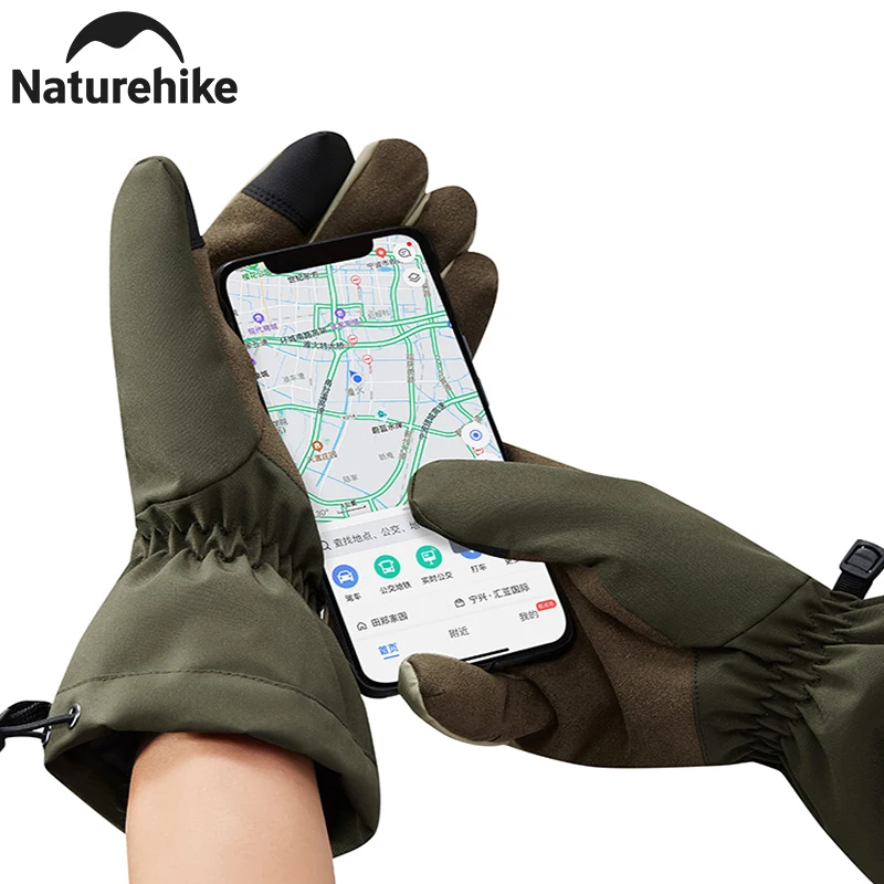 

Naturehike Winter Gloves Camping Warm Full Fingers Glove Waterproof Cycling Outdoor Ski Touch Screen Cotton Gloves for Men Women