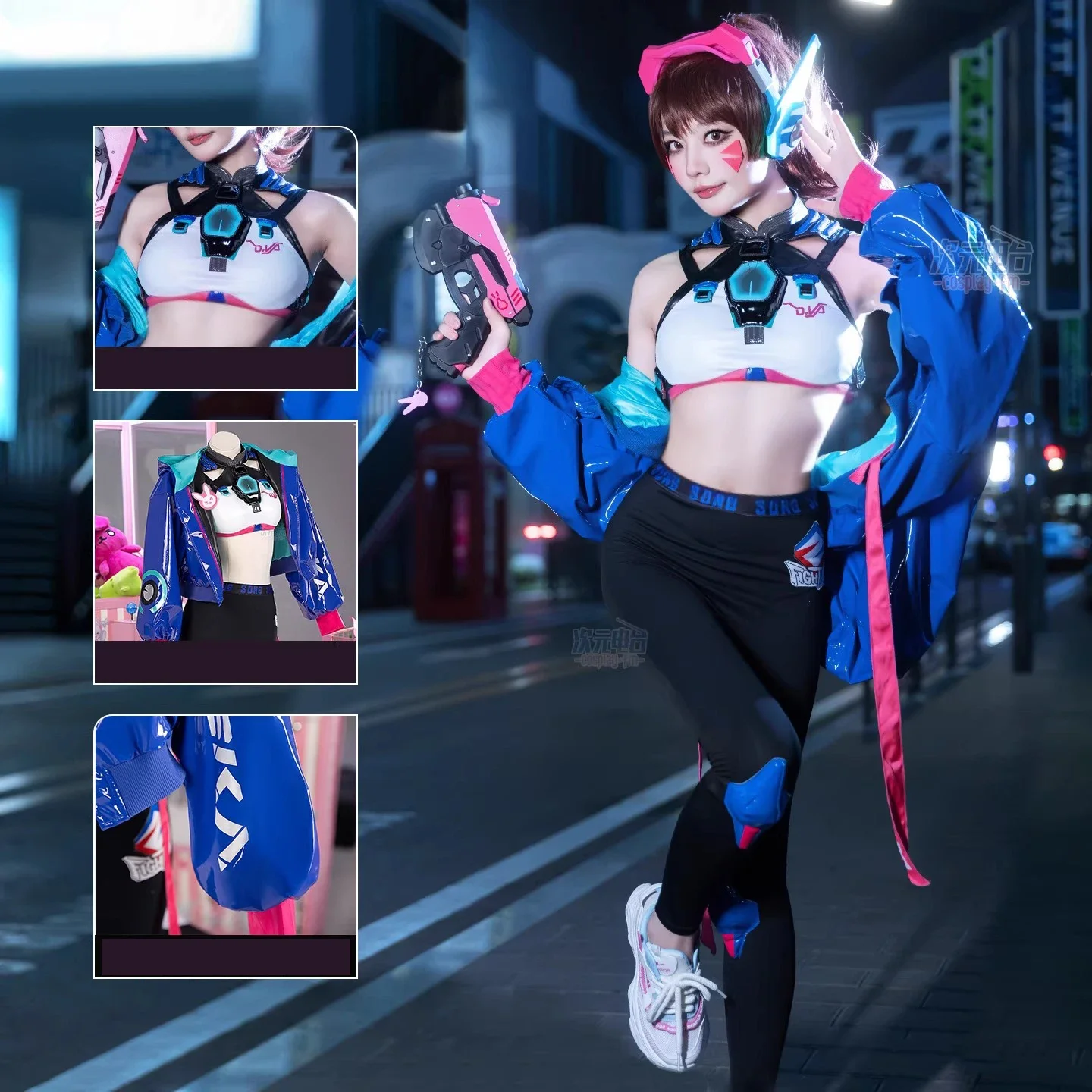 

Костюм для косплея Game Over Watch Dva Song Hana, женский милый крутой кожаный костюм с капюшоном, брюки, костюм на Хэллоуин, карнавальная праздничная одежда