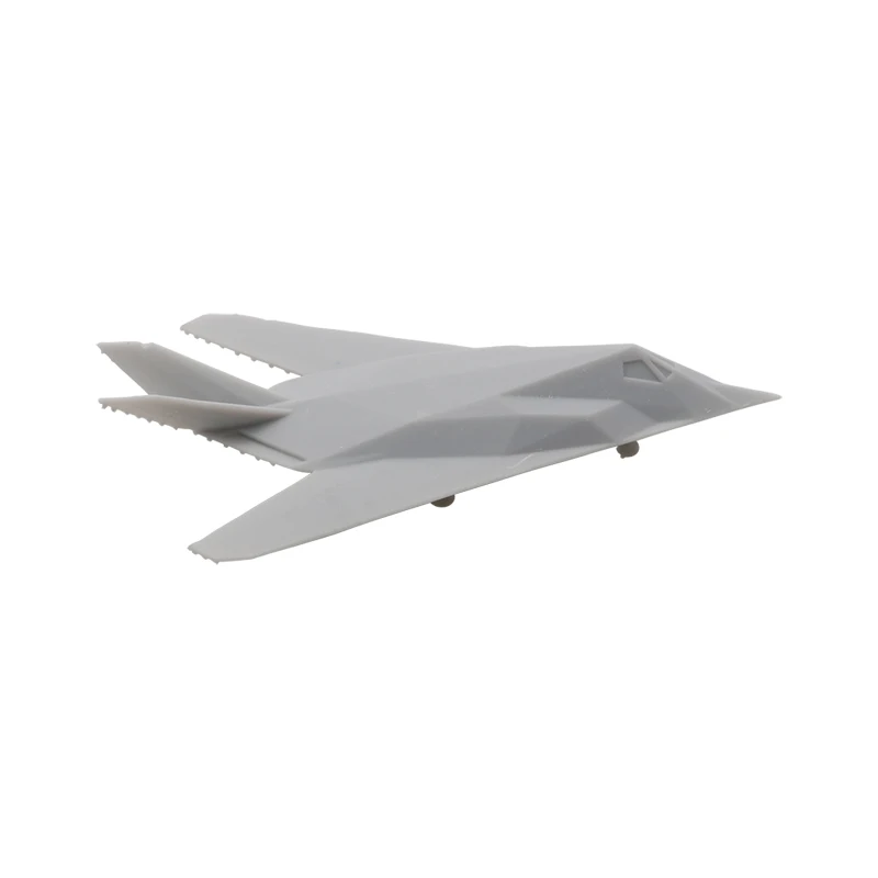 10PCS 1/2000 700 400 350 Scale F-117 Attacking Aircraft DIY Stealth Fighter Model Simulated Military Aviation Model for Children