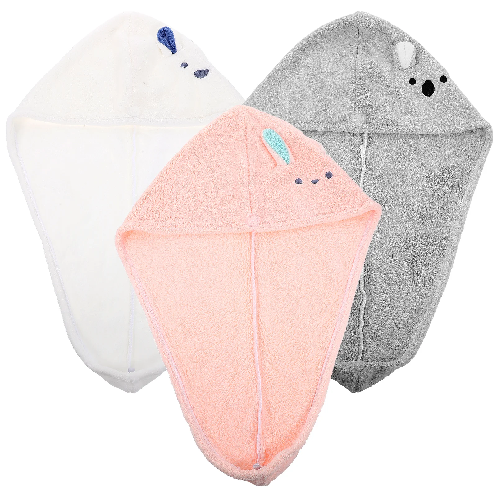 

3pcs Coral Fleece Towel Soft Comfortable Kids Bath Face Washing Quick Dry Water Absorbent Towels Set Home Use Spa Hotel