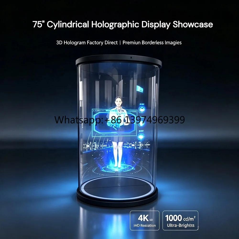 SMX 75inch Digital Signage 3D AI Digital Human Real Time Holograms Ai Interactive Holograms