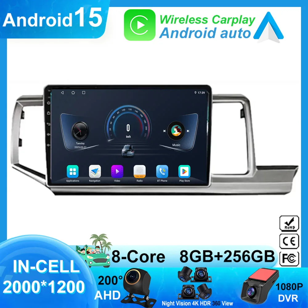 

Car DVD WIFI CPU For Honda Stepwgn 2.0 RK 2009-2013-2015 Android 14 Auto Radio Stereo Multimedia player GPS Navigation NO 2din