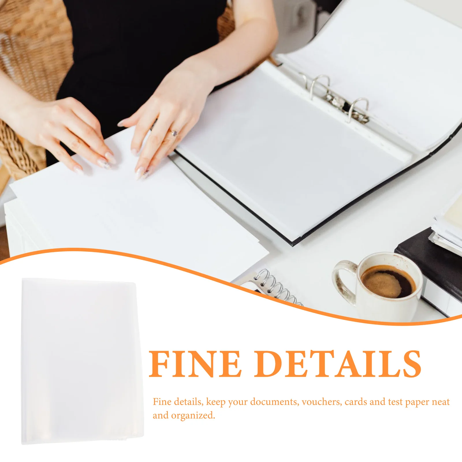 

Folder Storage Book File Organizer with Multiple Pockets Holder Receipt Folders Test Paper Office