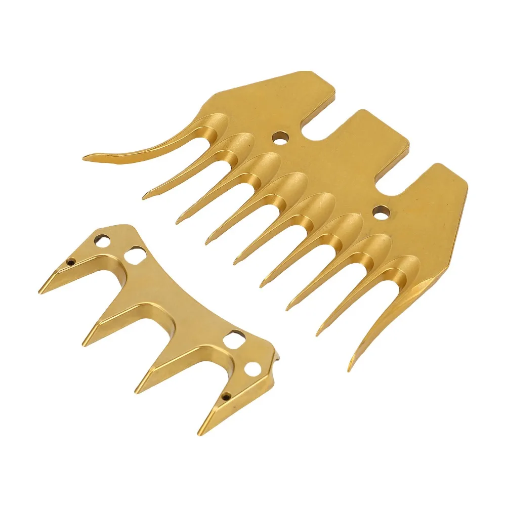 

Gold Color Sheep Shears Replacement Blades High Carbon Steel Carbon Steel Livestock Shearing Replacement Blades Dense Wool