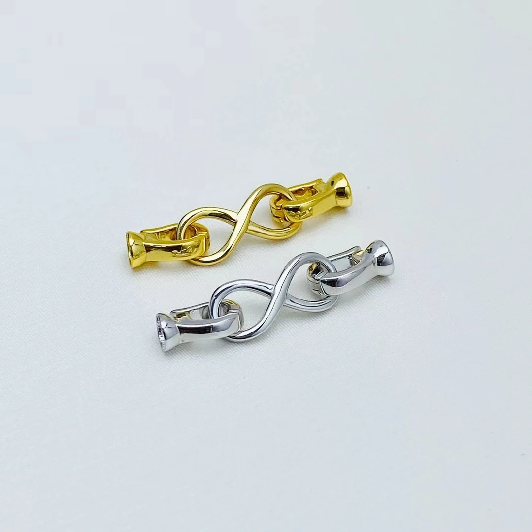 

Оптовая продажа DIY стерлингового серебра 925 пробы ожерелье браслет застежка крючок аксессуары для жемчуга 5-12 мм 5 шт./лот