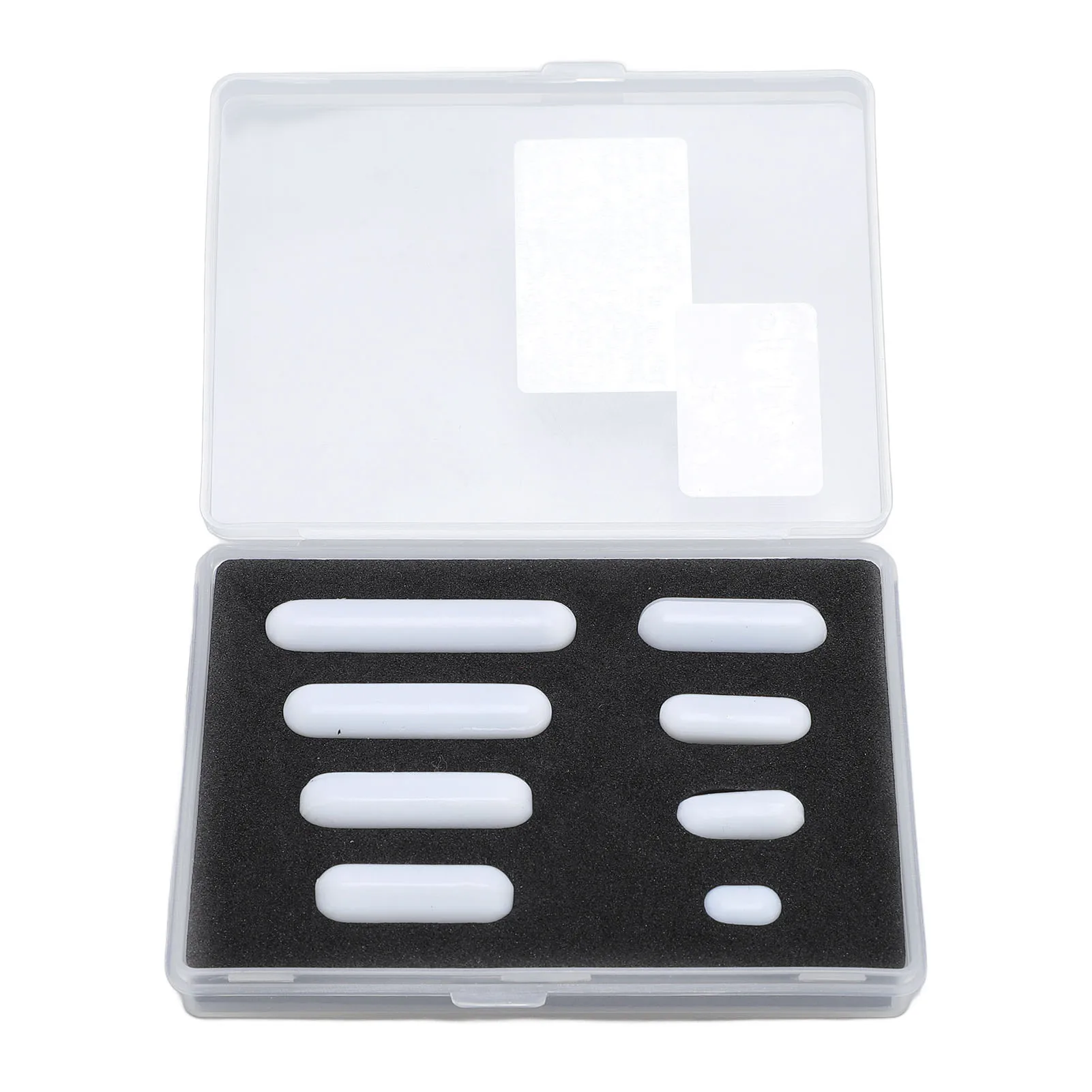Magnetic Stirring Rod Stable Temperature Resistant Magnetic Stir Bar High Efficiency 10mm-40mm with Plastic Box for Mixing