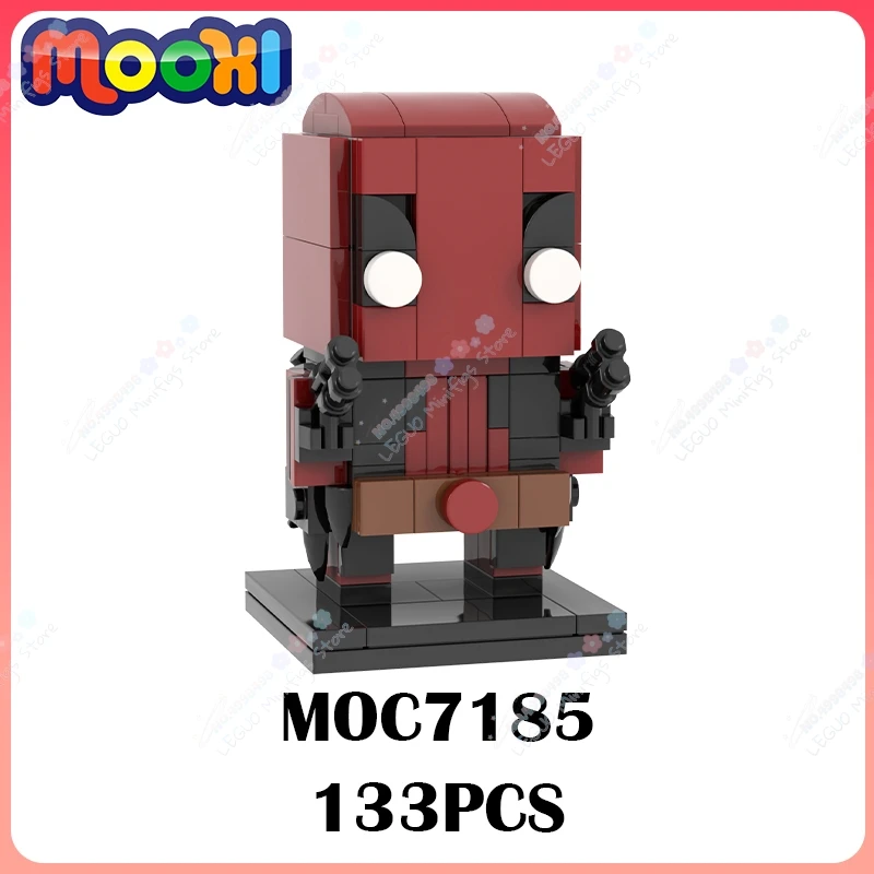 MOC7185 Creative Movie Character Building Blocks DIY Weapon X Mutant Undead Action Figure Model Assembly Brick Toys For Children