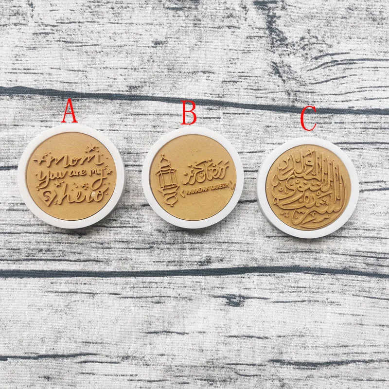 Molde de silicona con escritura árabe, accesorios de decoración de pasteles, herramientas de pastelería, galletas, herramientas de chocolate, molde de resina, herramientas para galletas m113