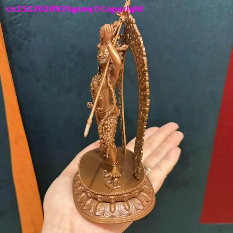 Rare statue TOP Exquisite Naropa Khechari Dharmapala Dakini Buddha figure Kacho Phagmo copper carving altar family worship