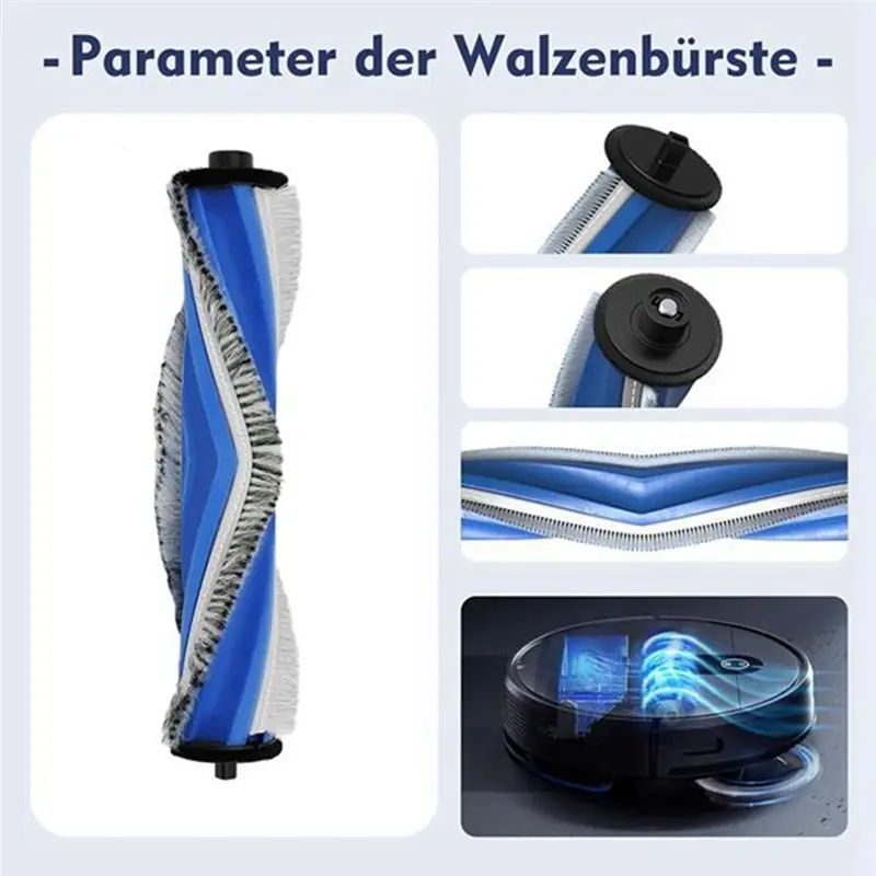 A36T-50PCS Brush Filter Mop Cloth And Dust Bag Set For YEEDI ULTRA PLUS Pro+ Replace Parts