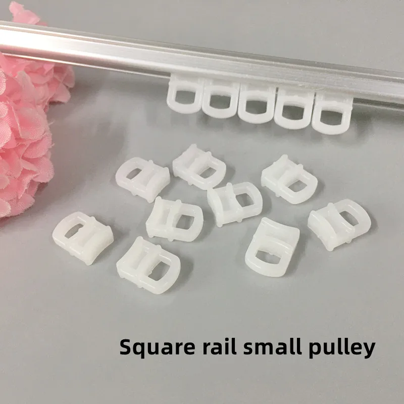 10Pcs Car Curtain Track Pulley Nano Mini Wheel Car Truck General Curtain Hooks Shower Curtain Hooks car curtain accessories