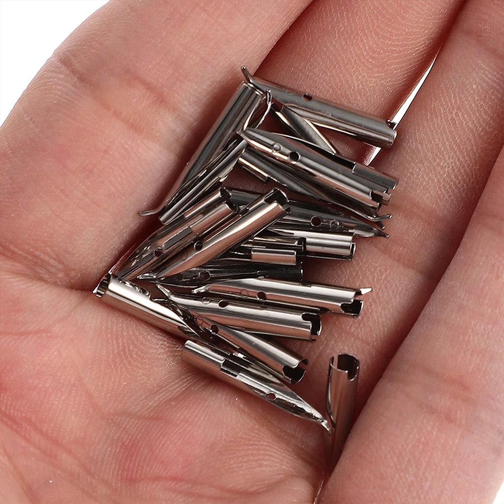 

15pcs Fountain Pen Nibs Replacement Tips Metal Calligraphy Nibs for Dip Pens Students Supplies Practical Writing Tools