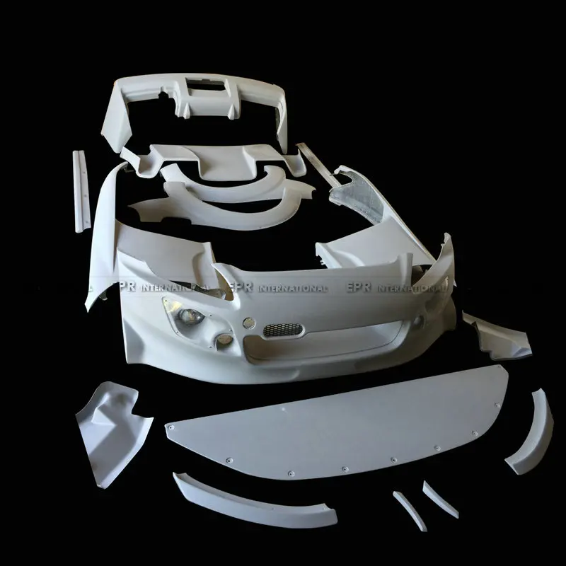 SAAR مناسبة لهوندا S2000 AP1 AP2 تعديل ملعقة نمط ألياف الراتنج مجموعة كاملة واسعة الجسم المصدات الأمامية والخلفية #6