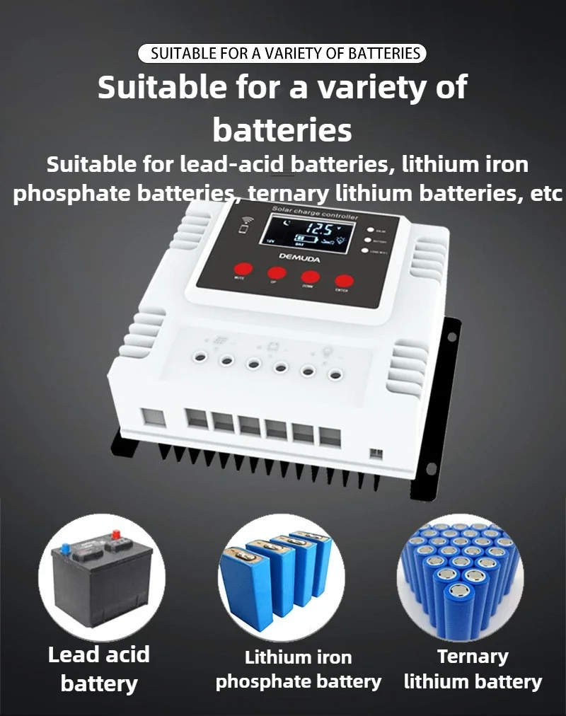Excellent PWM Solar Controller 12/24/48V Automatic Identification Intelligence System Charging Controller 40A 50A 60A Pvc Materi