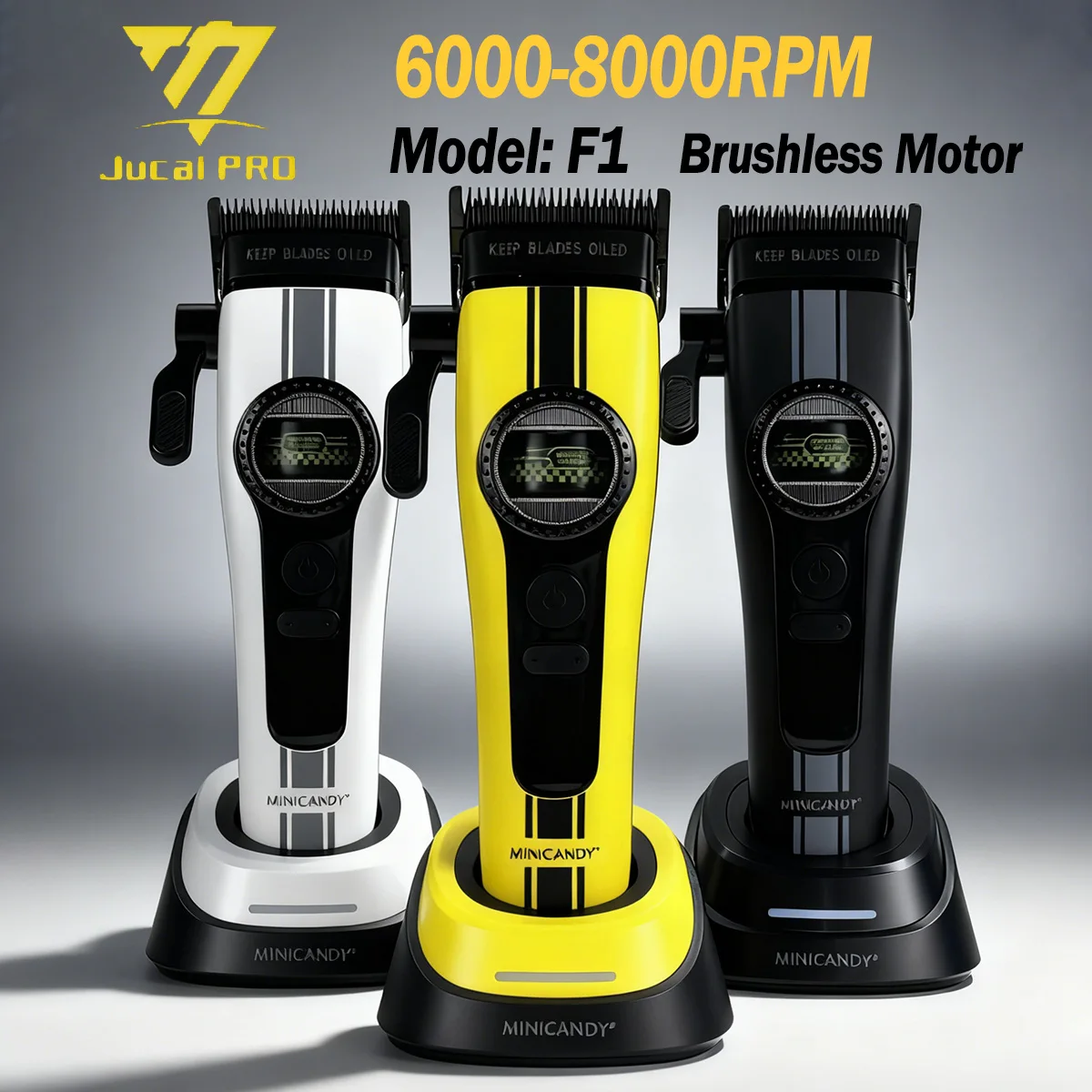 jucai-minicandy-f1-tondeuse-a-cheveux-professionnelle-6000-8000-tr-min-reglage-a-5-vitesses-moteur-sans-brosse-dlc-lame-tondeuse-tete-d'huile-pour-homme