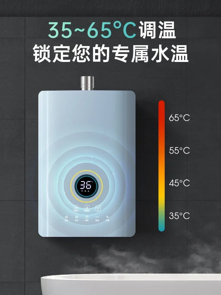 Household water heater gas natural gas intelligent constant temperature bath direct-discharge energy-saving anti-freeze