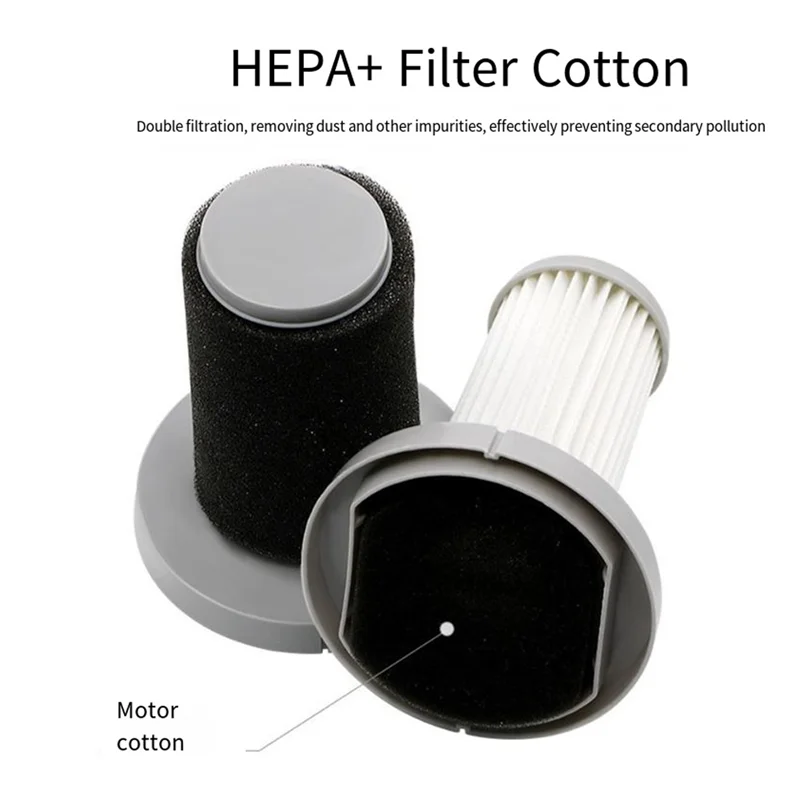 BAAN-untuk Deerma DX700/DX700S Aksesori Penyedot Debu Filter Filter Sikat Suku Cadang Pengganti Filter Katun
