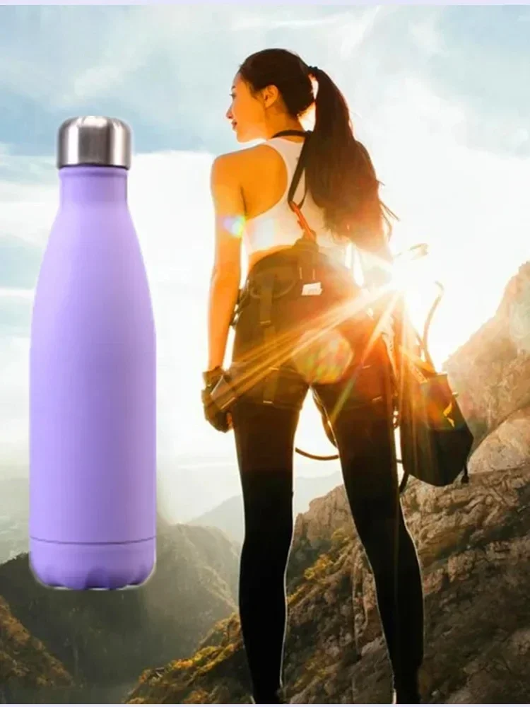 500/750/1000ML Double Wall 304 Stainless Steel Thermal Flask Vacuum Thermos Outdoor Portable Sport Thermal Drink Water Bottle