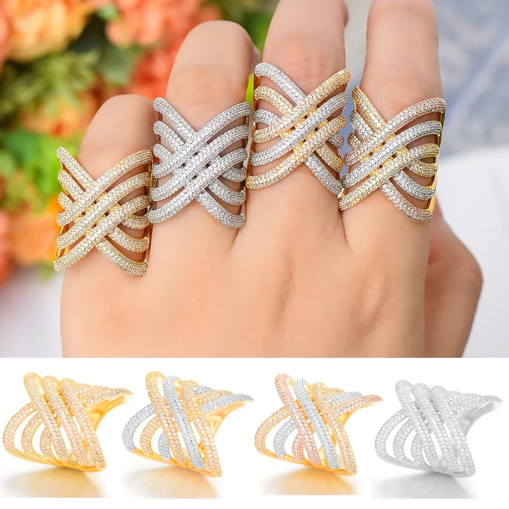 

Kellybola African Dubai Luxury Noble Trend Ring Romantic For Women Daily Party Show Cool Attractive Charm Gift Jewelry Ring New