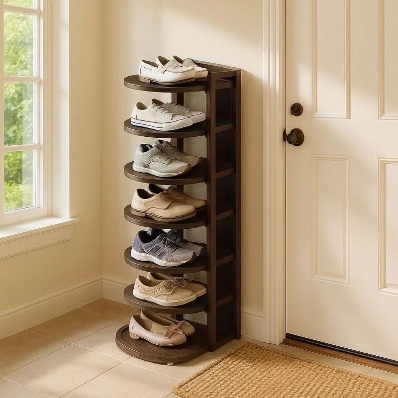 

Modern Home Furniture Wooden Shoe Cabinets Rack Multi-layer Living Room Vertical Shoe Racks Large Capacity Shoe Cabinet f