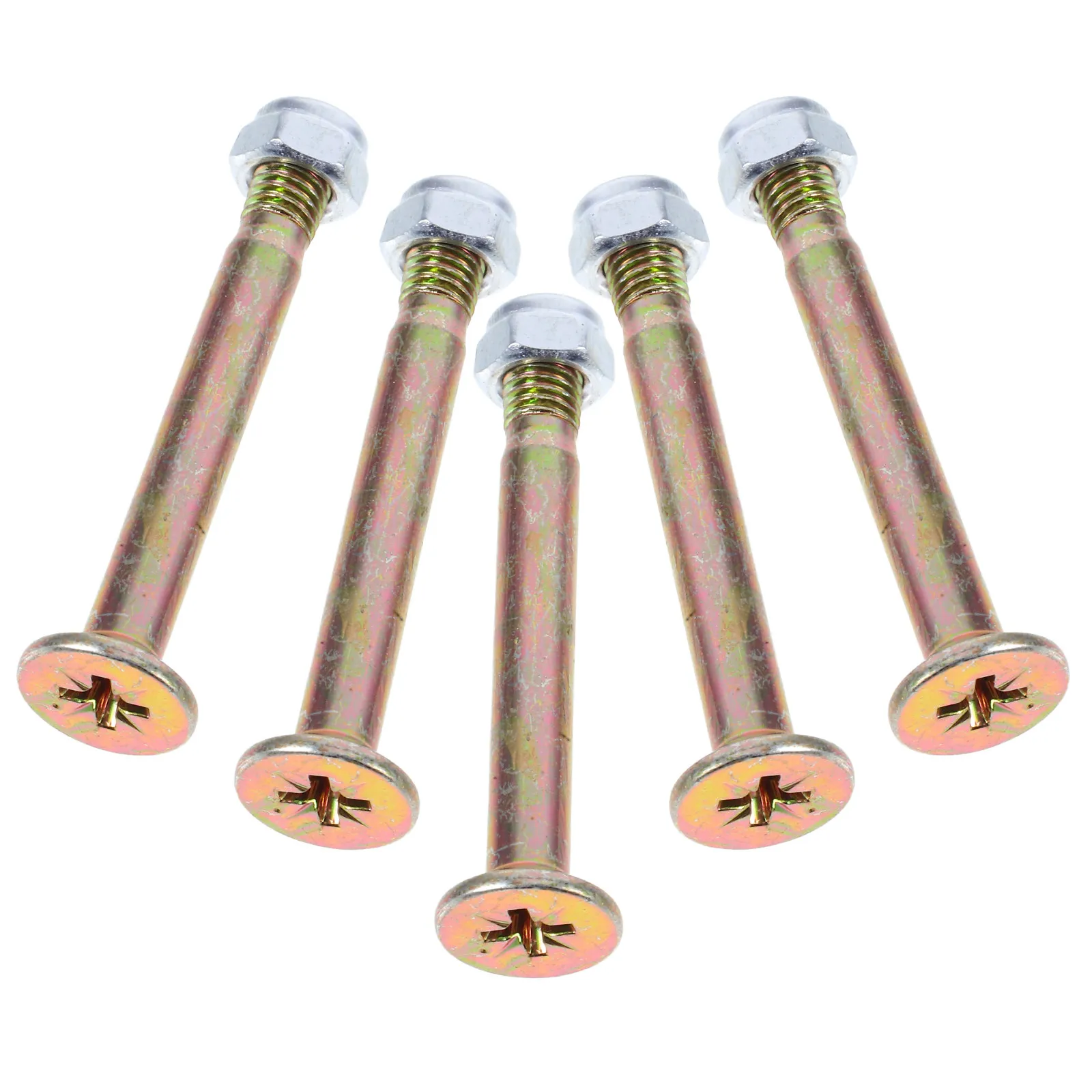 Patio Umbrella Base Mount Bolts 5 Piece Sturdy Steel Replacement Hardware for Garden Deck Beach Sunshade