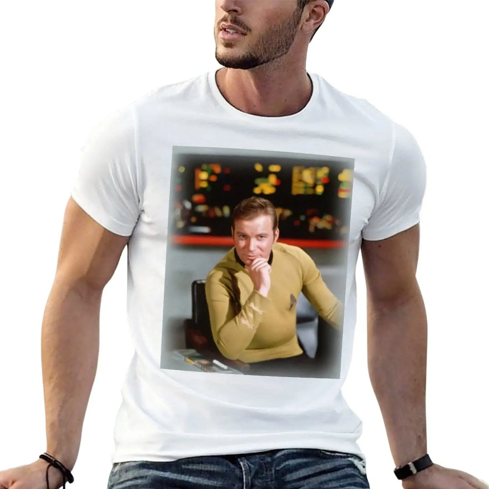 

t graphic T-Shirt Shatner, t Actor William man casual shirt man shirts