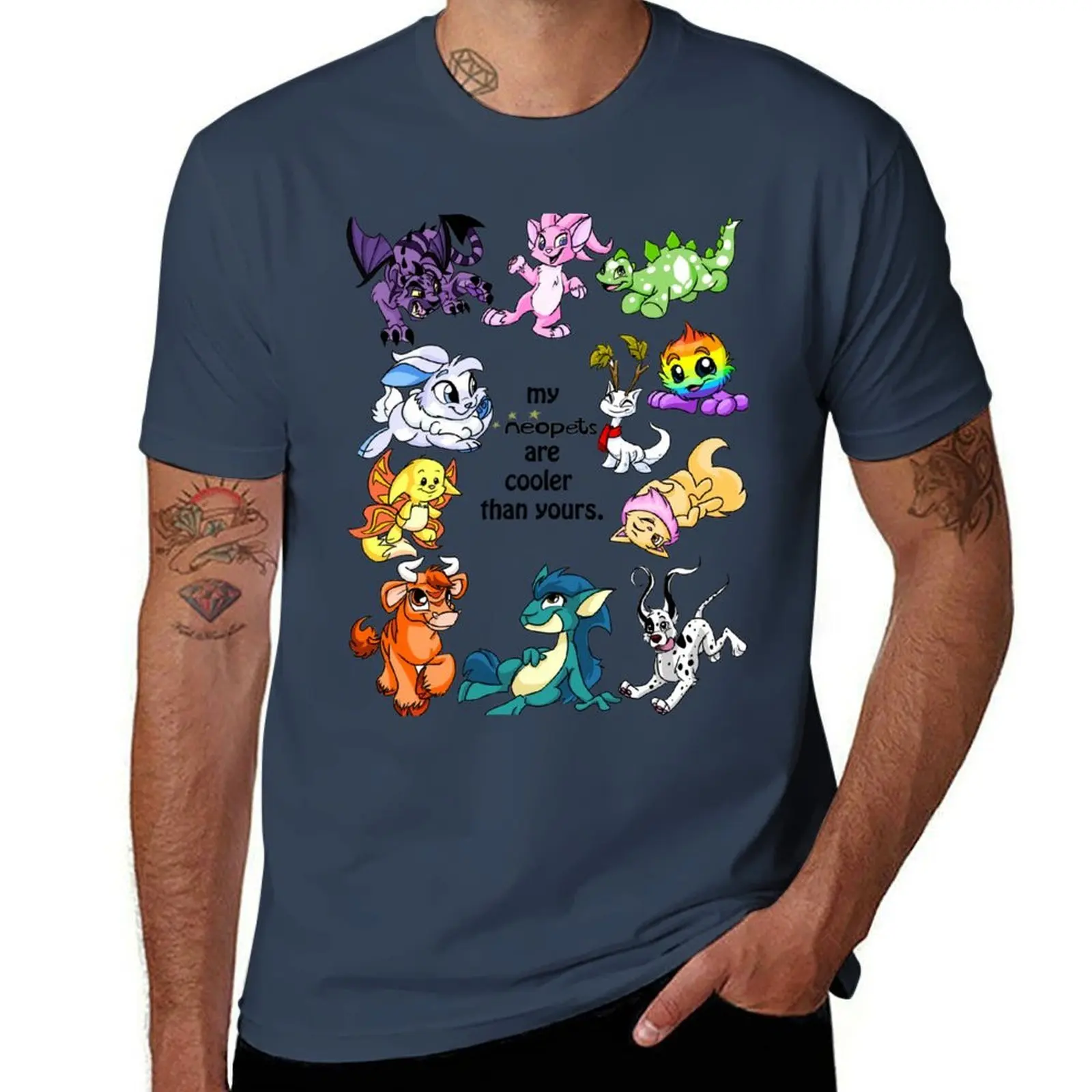 

My Neopets Are Cooler than yours. T-Shirt anime t shirts oversize t shirts for man graphic tees T-Shirt
