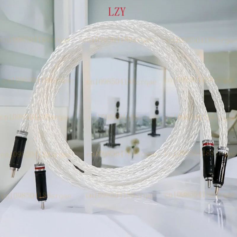 

Пара 8AG для посеребренного аудиокабеля HiFi OCC 8 AWG с кабелем RCA с разъемом Cinch