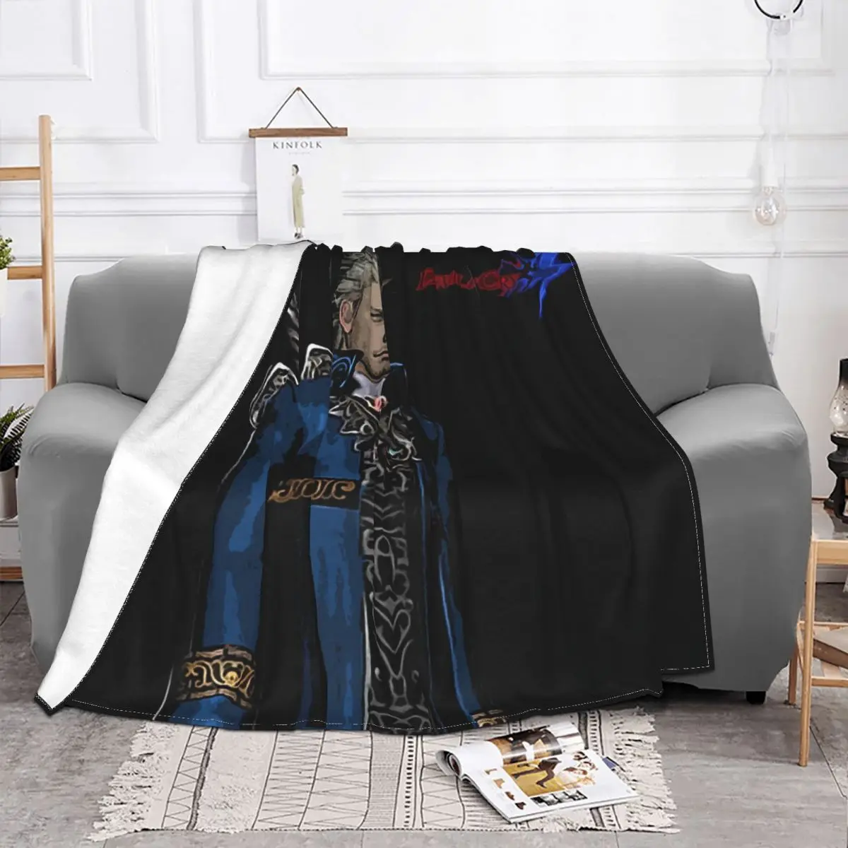 Vergil From The Devil May Cry Series Blankets Soft Warm Flannel Throw Blanket Plush for Bed Living room Picnic Travel Home Sofa