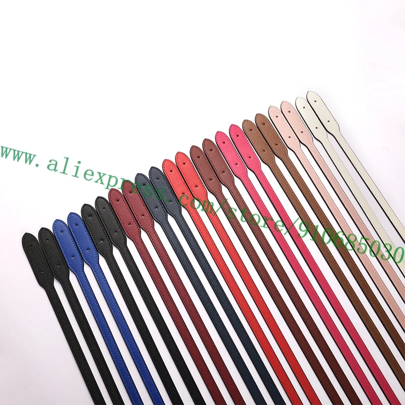 

DIY 1 пара гладких кожаных ремешков с ручкой для дизайнерских женщин, сумка для покупок, женская сумка, 9 цветов