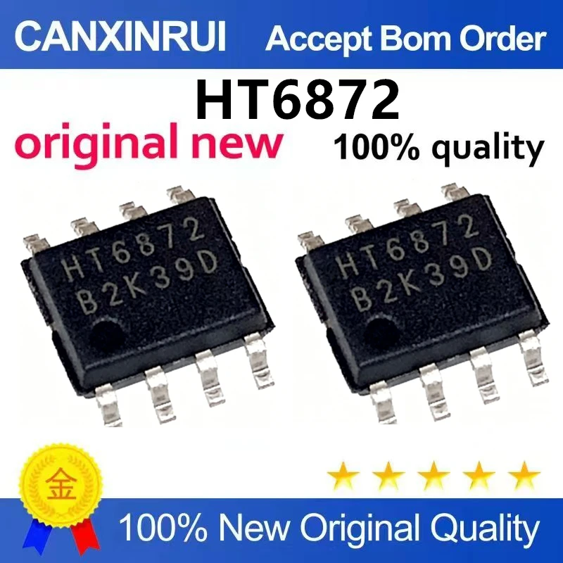 （5pcs-10pcs）New HT6872 Digital Amplifier D-Class 2x3W Audio Power Amplifier Chip SMT SOP8