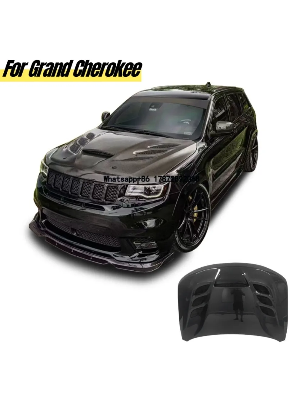 

Carbon Fiber Hood for Grand Cherokee Modifying Engine Hood Car Engine Hood 7 Vents