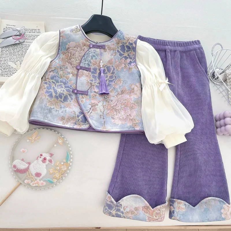 2025-conjunto-de-tres-piezas-de-pantalones-acampanados-bordados-con-botones-y-camisa-base-de-chaleco-de-estilo-chino-para-primavera-y-otono-para-ninas