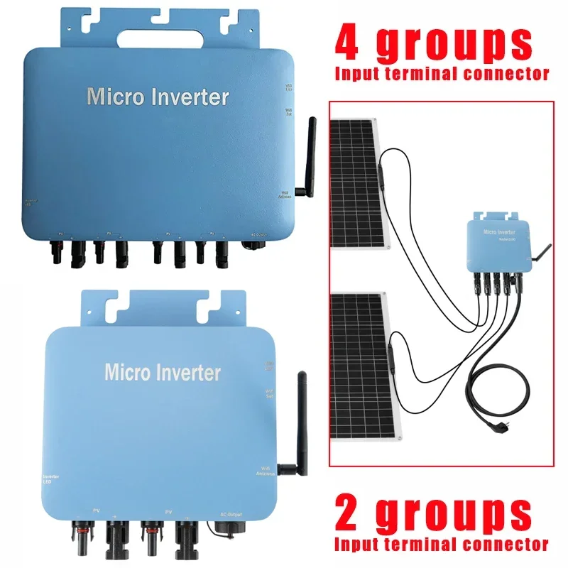 Solar Panel Inverter 600W/700W/800W/1000W/1200W/1300W/1400W/1500W Micro Grid Converter Pure Sine Wave Home Inverters Set