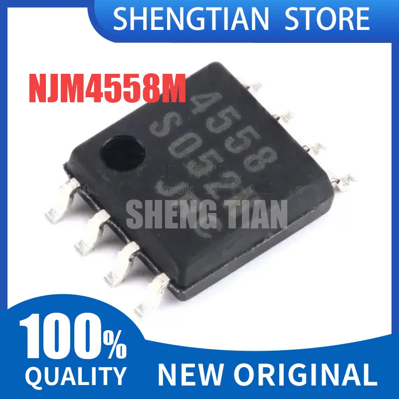 10Pcs New NJM4560M NJM4560 NJM4556AM NJM4556 NJM4558M NJM4558 NJM4580M NJM4580 NJM2068M NJM5532M SOP-8 IC Chip Stock Wholesale