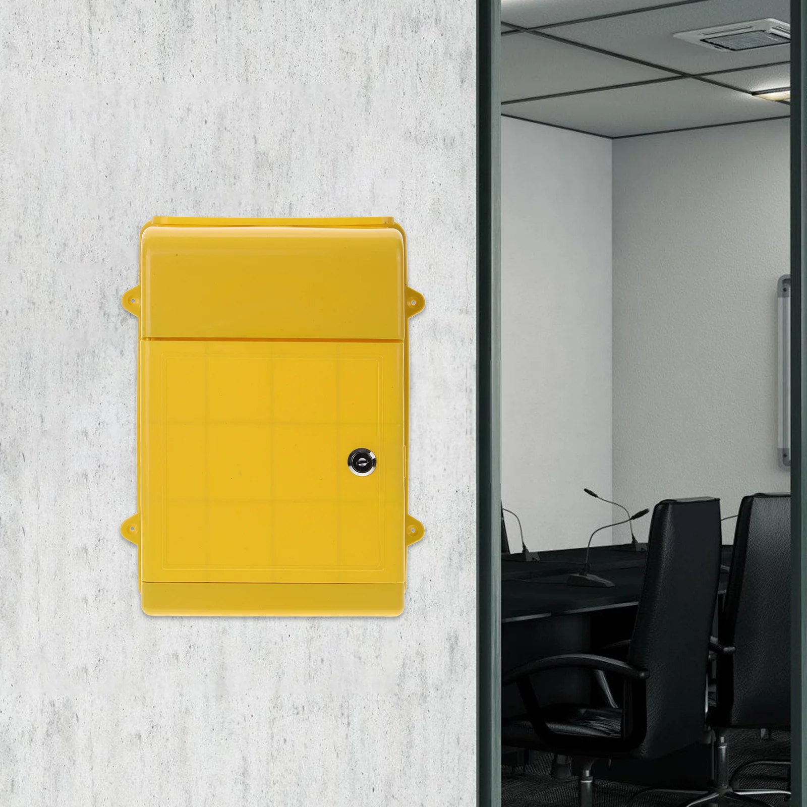 Wandmontage kunststof metalen brievenbus Afsluitbaar Regendicht Buiten Suggestie Stembiljet Verzamelbox Brievenbus voor buiten