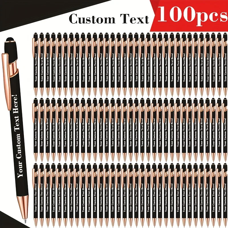 Personalisieren Sie 100 luxuriöse Kugelschreiber mit Soft-Touch-Oberfläche für Muttertag oder andere besondere Anlässe