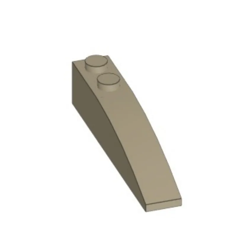 

10 шт. 42022 строительные блоки из мелких частиц, аксессуары 41762 1x6, изогнутая наклонная плитка