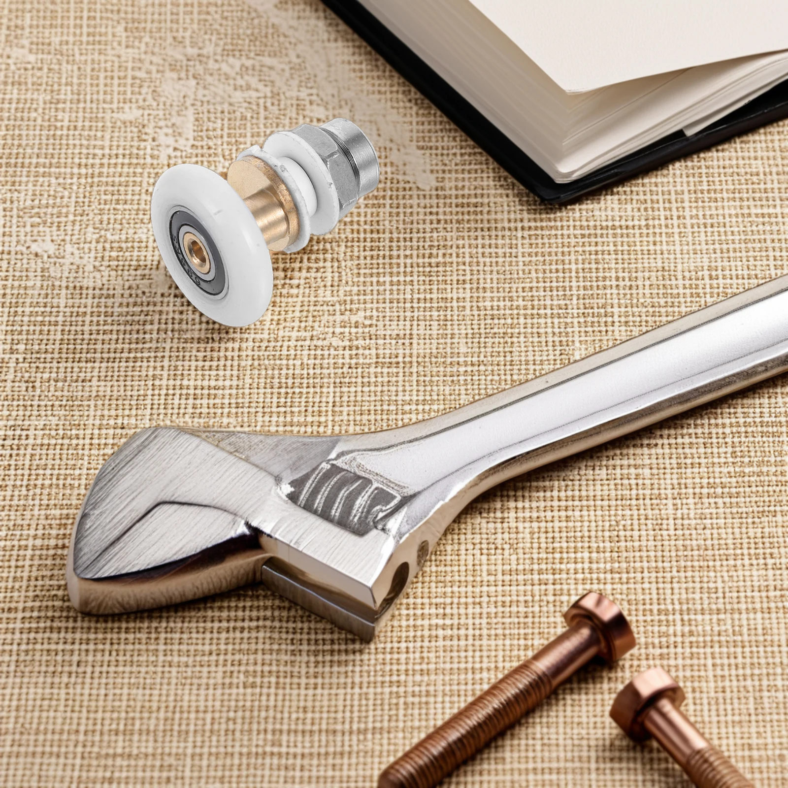 

4Pcs Shower Door Rollers Replacement Parts Smooth Sliding Glass Door Pulleys Hardware Kit Bathroom 25mm Sliding Glass Roller