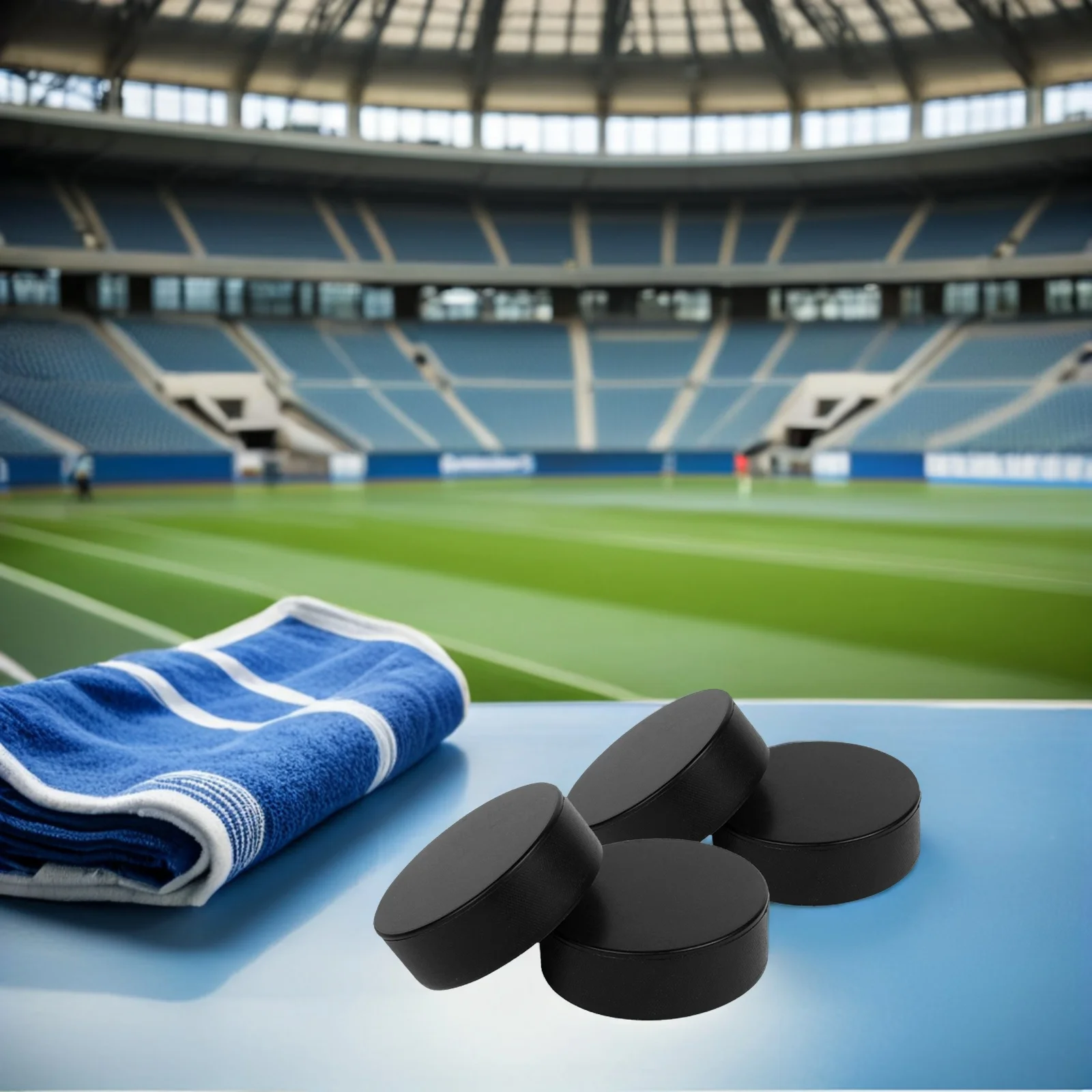 

4Pcs Sports Foam Ice Hockey Puck PU Training Practicing Puck Competition Game Supplies Hockey Accessory Outdoor Sports Supplies