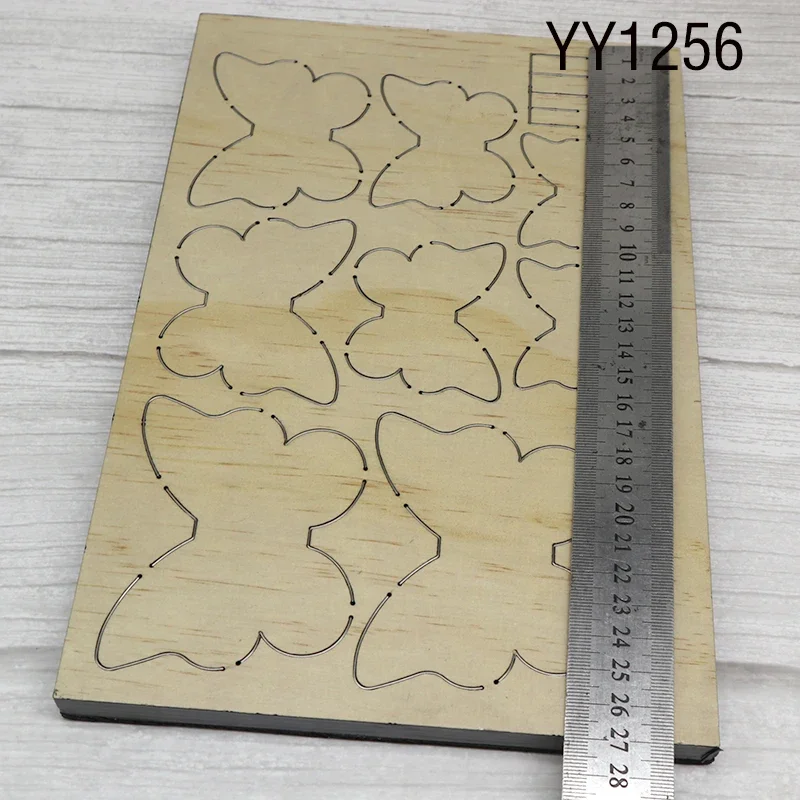 New bow  die cutting and wooden die, YY1256 is suitable for common die cutting machines in the market