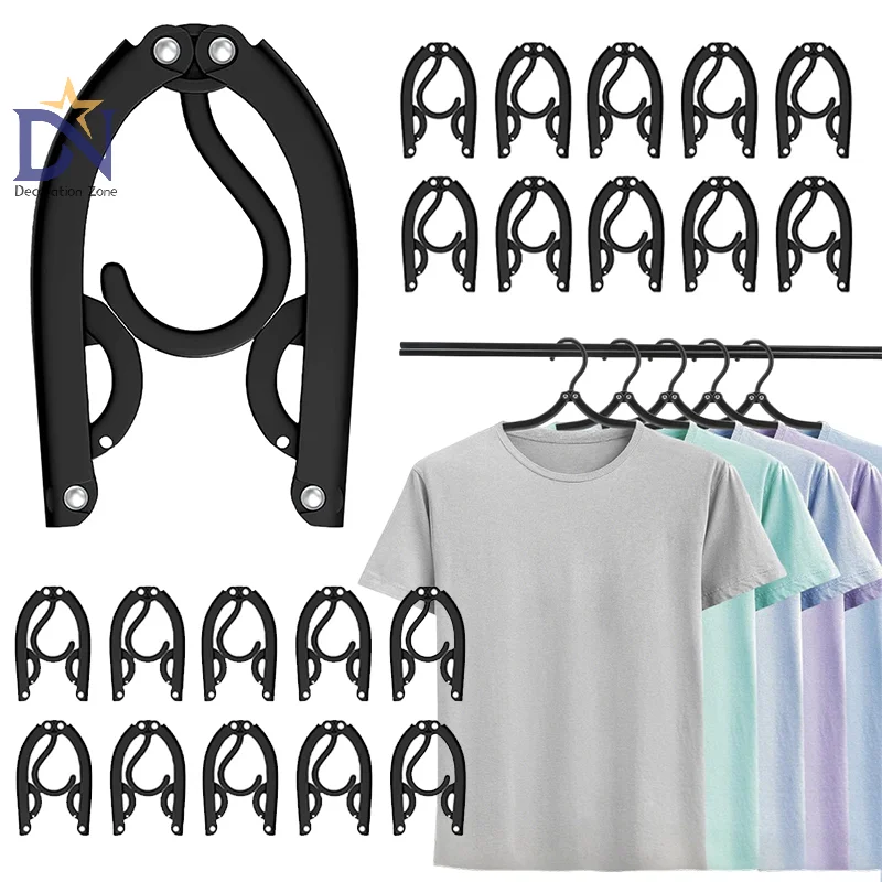 

20Pcs Travel Hangers Portable Foldable Travel Hanger Organizer, Plastic Cruise Ship Accessories Essentials Clothes Hanging Rack