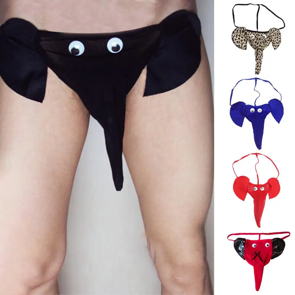 Briefs Chic Cartoon Club Men G String Strap Men Elephant Thong  Intimate Club Men Elephant Thong for Party