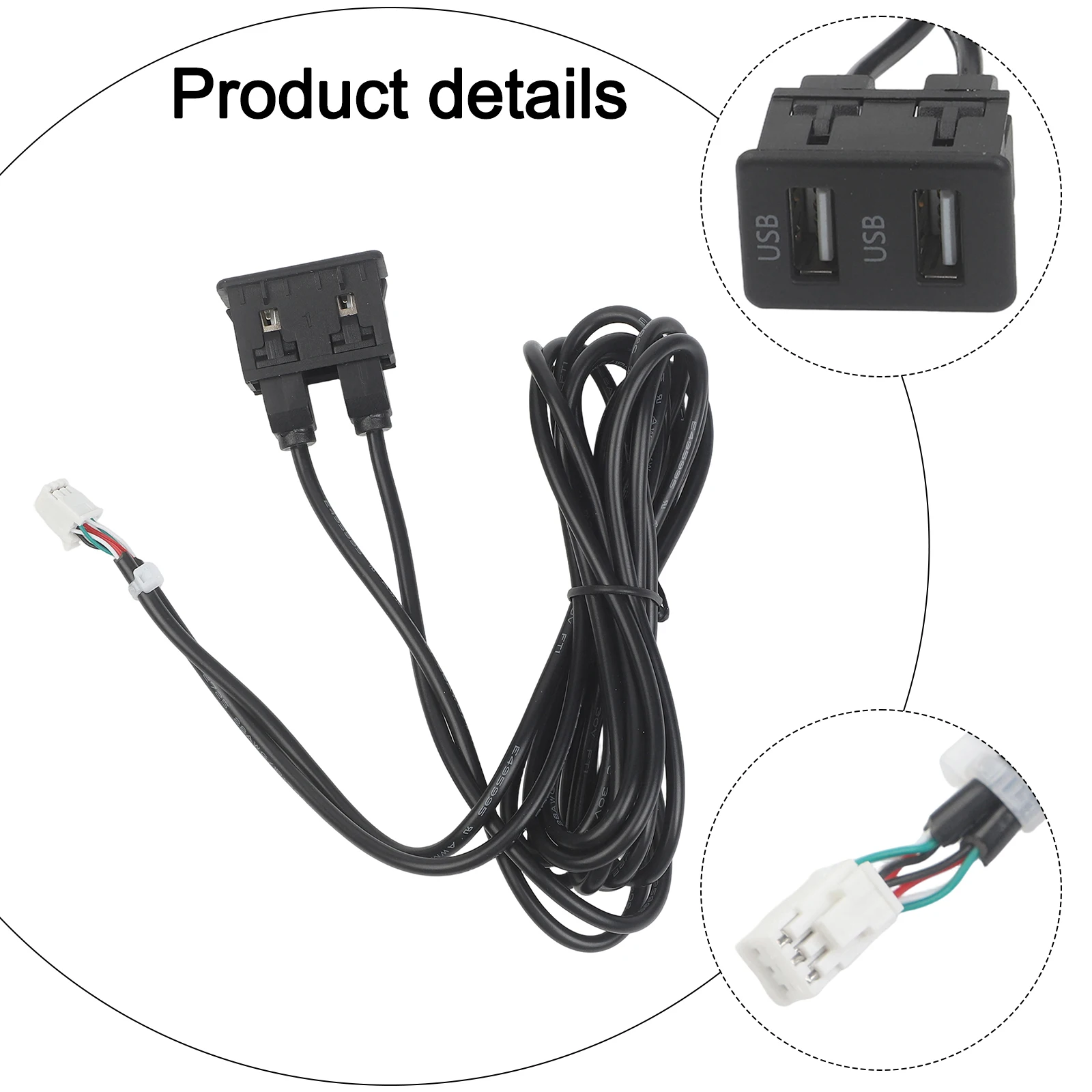 6-Pin-auf-USB-Audioeingangsplatine für die Navigation im Auto – Maschinen-Dual-USB-Anschluss, zuverlässig und einfach zu installieren. – Detail 12
