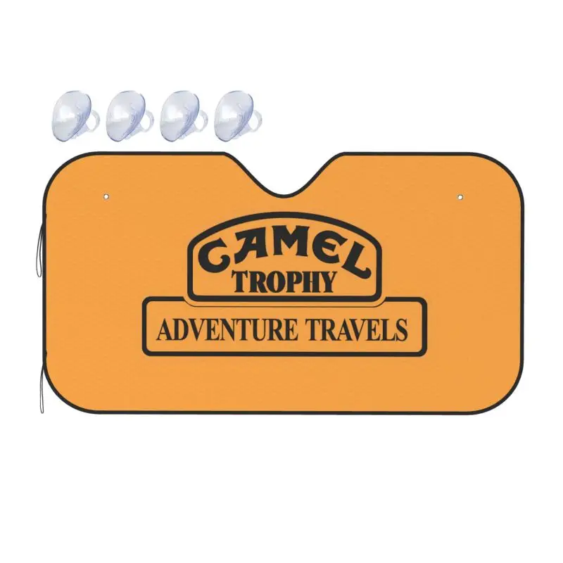 

Солнцезащитный козырек для лобового стекла автомобиля Camel Trophy Adventure Travels, складной, отражающий УФ-лучи