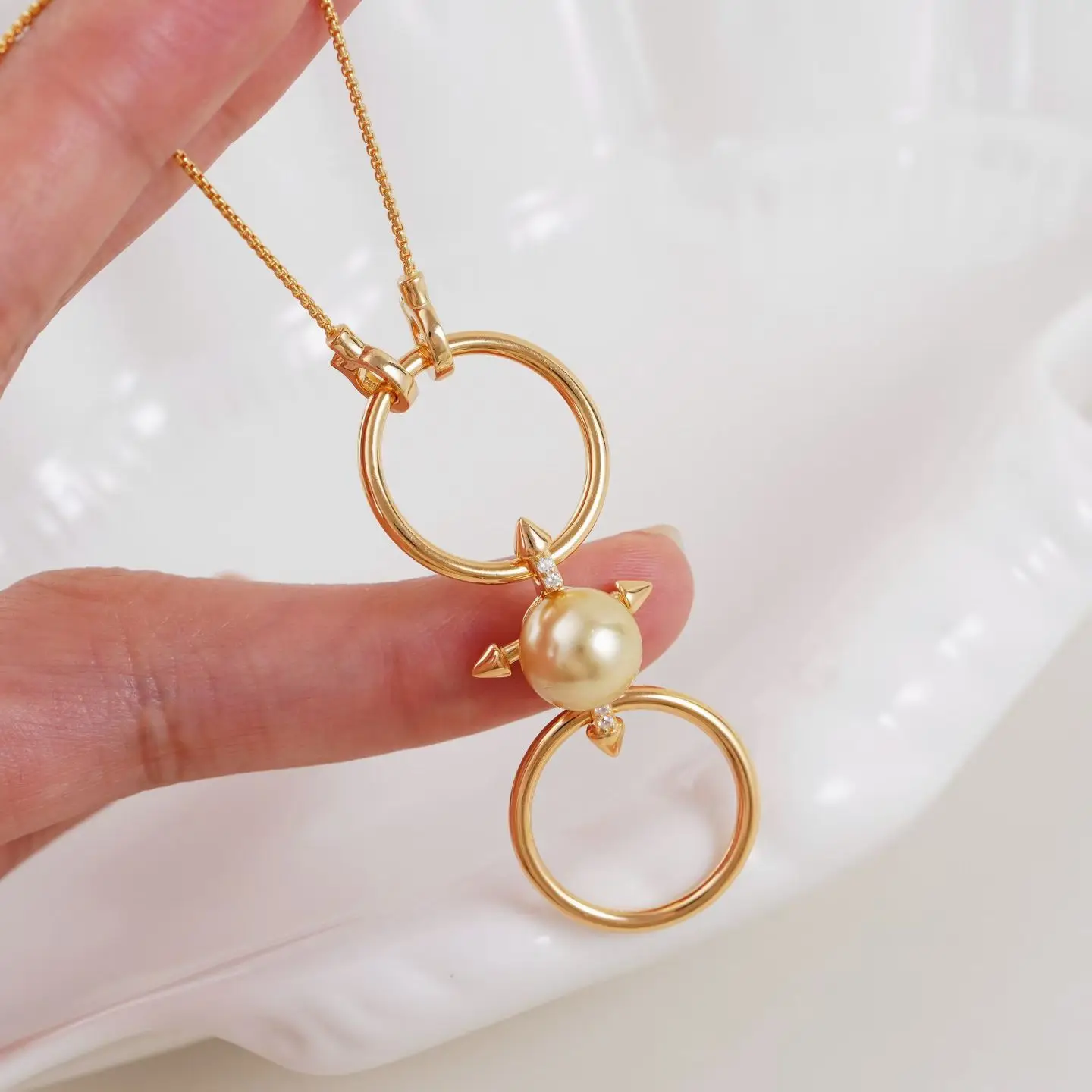 

Длинные основы для ожерелий из стерлингового серебра S925 (45 см), фурнитура и комплектующие для ювелирных изделий, аксессуары для жемчуга 9-10 мм