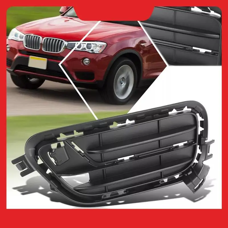 

1Pair Car Front Bumper Grilles Bezel For BMW X3 2015-2017 51117347945/51117347946 Lower Grille Trim Cover Frame